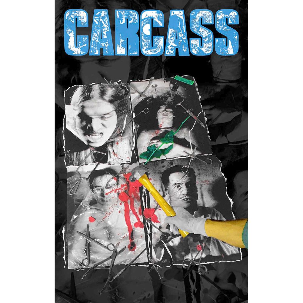 Carcass - Necroticism Textile Poster - Multicolours